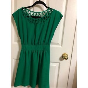 Green dress (F21)